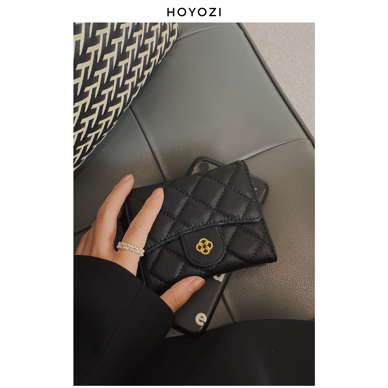 【小优家包包】真皮钱包短款女