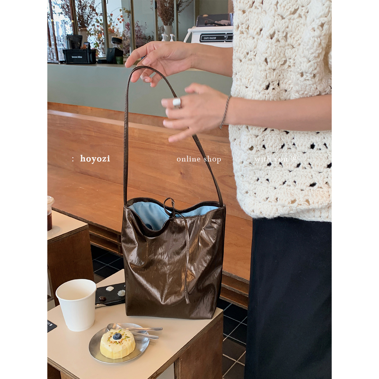 【小优家包包】HOYOZI百搭腋下水桶包包女2025秋新款单肩大容量包
