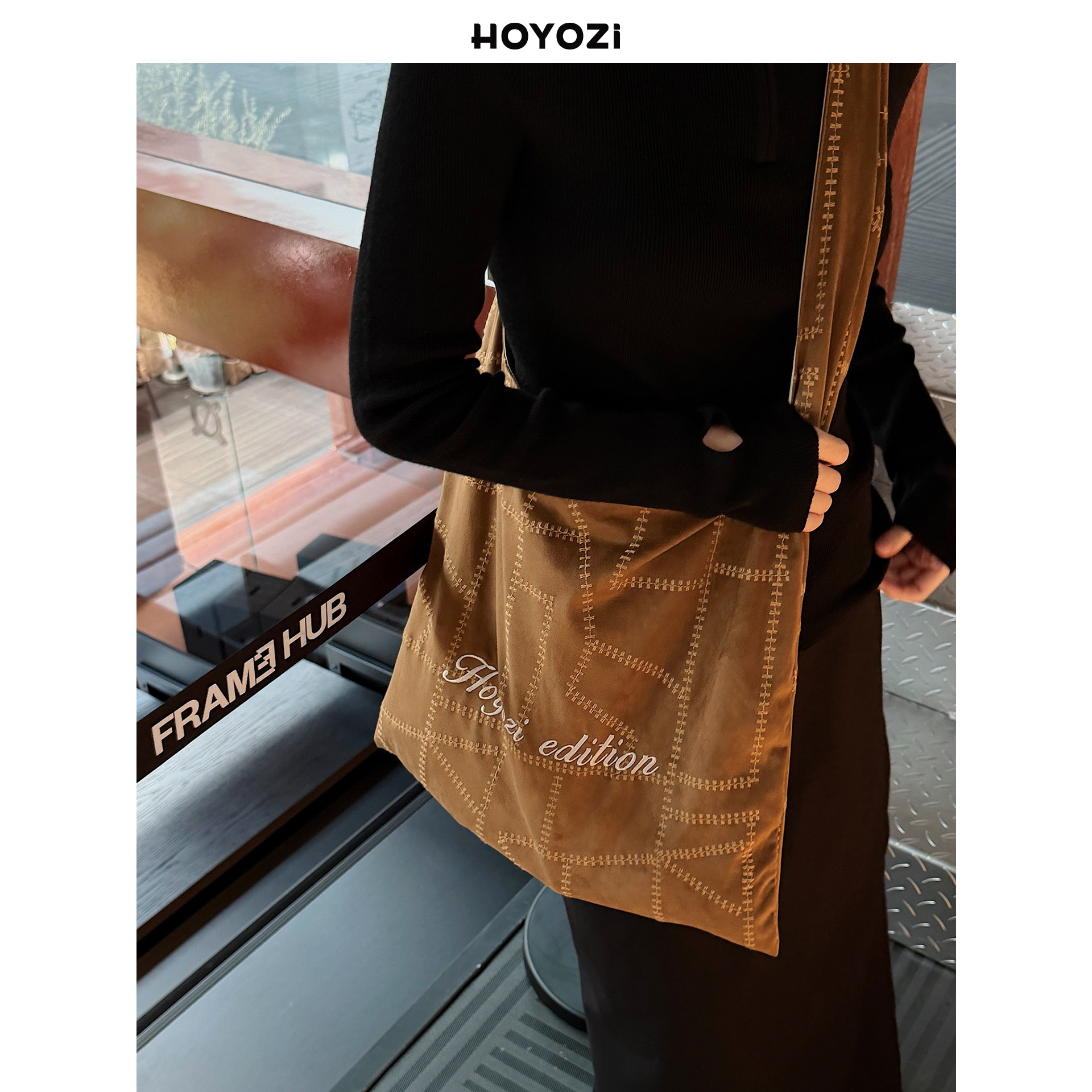 【小优家包包】HOYOZI原创全刺绣工艺大容量帆布包包女式2025新款,箱包皮具/热销女包/男包,托特包,淘宝优惠券,粉丝福利购,淘宝优惠卷