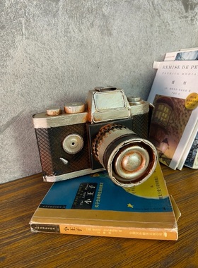 复古风怀旧单反陈列柜相机模型
