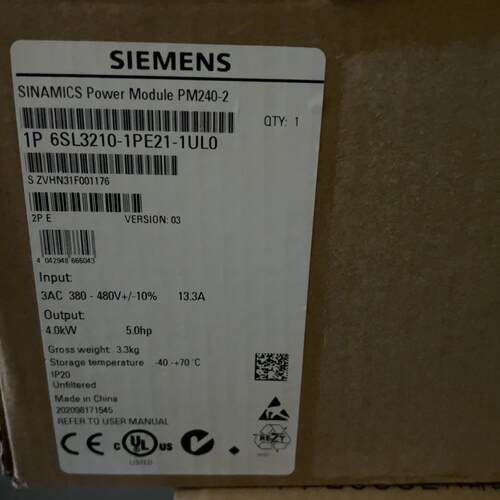 6SL3210-1PE21-1UL0 功率模块 PM240-2 工控自动化配件议价维修