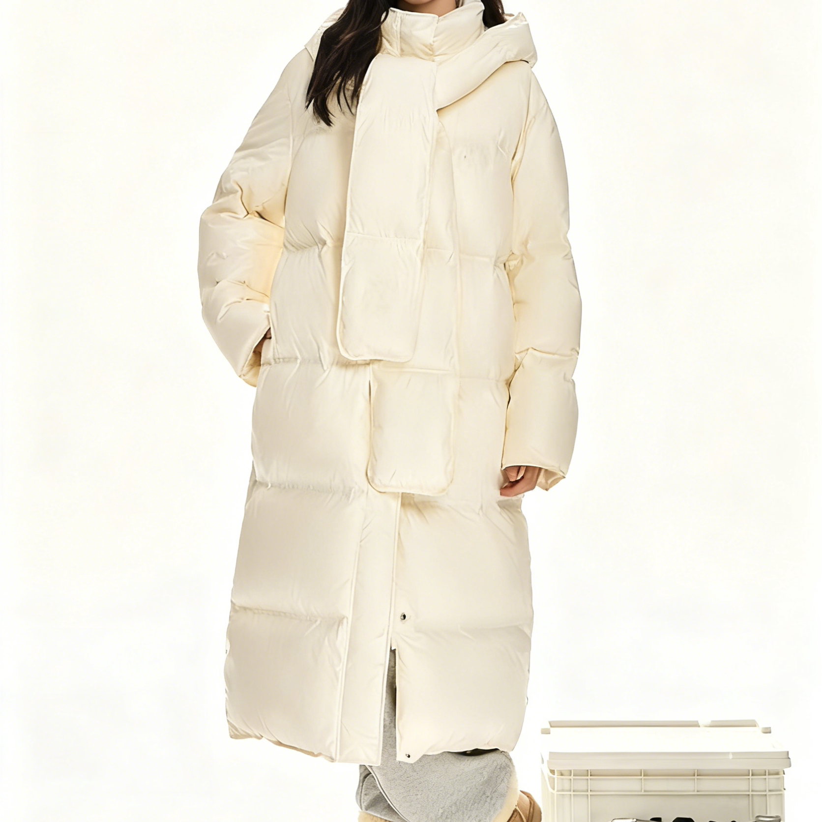 美院风格国潮现代学院羽绒服