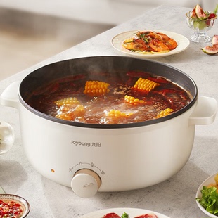 九阳多用途锅6L大容量1600W大火力火锅专用锅电煮锅HG60 G100