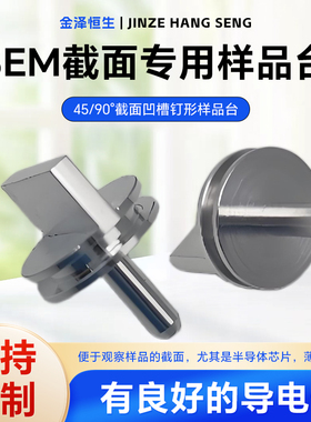 45/90°样品台电镜扫描钉形sem蔡司FEI电子样品台Tescan截面样品