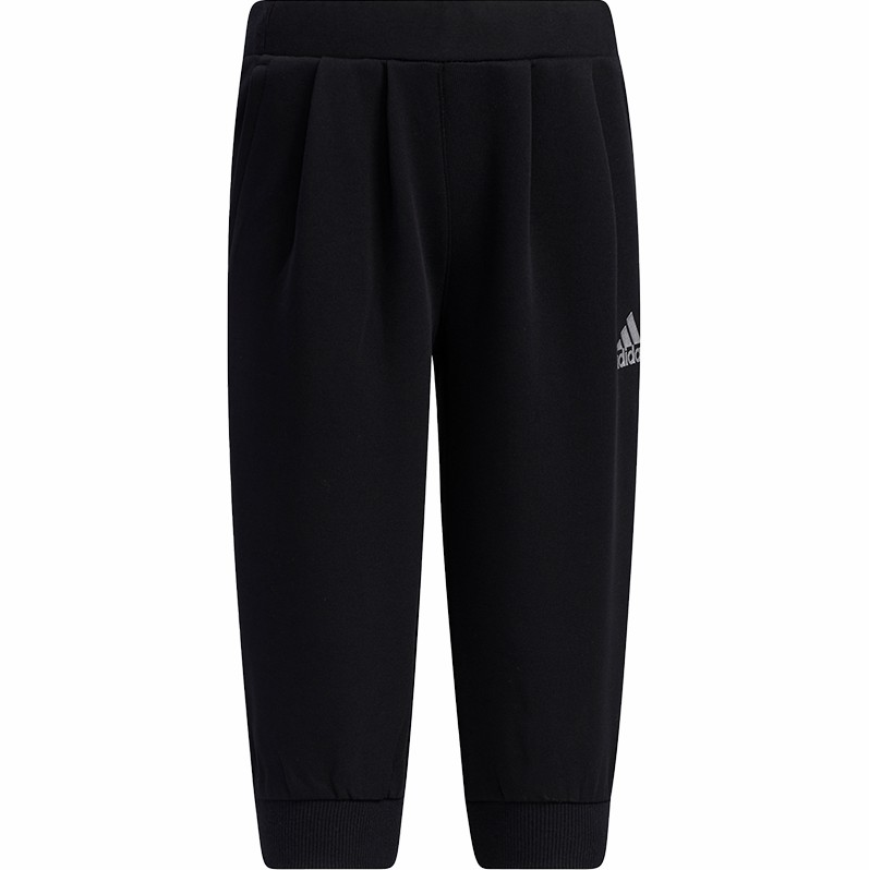Adidas 阿迪达斯男女童夏季宽松透气休闲运动裤七分裤 GP0403