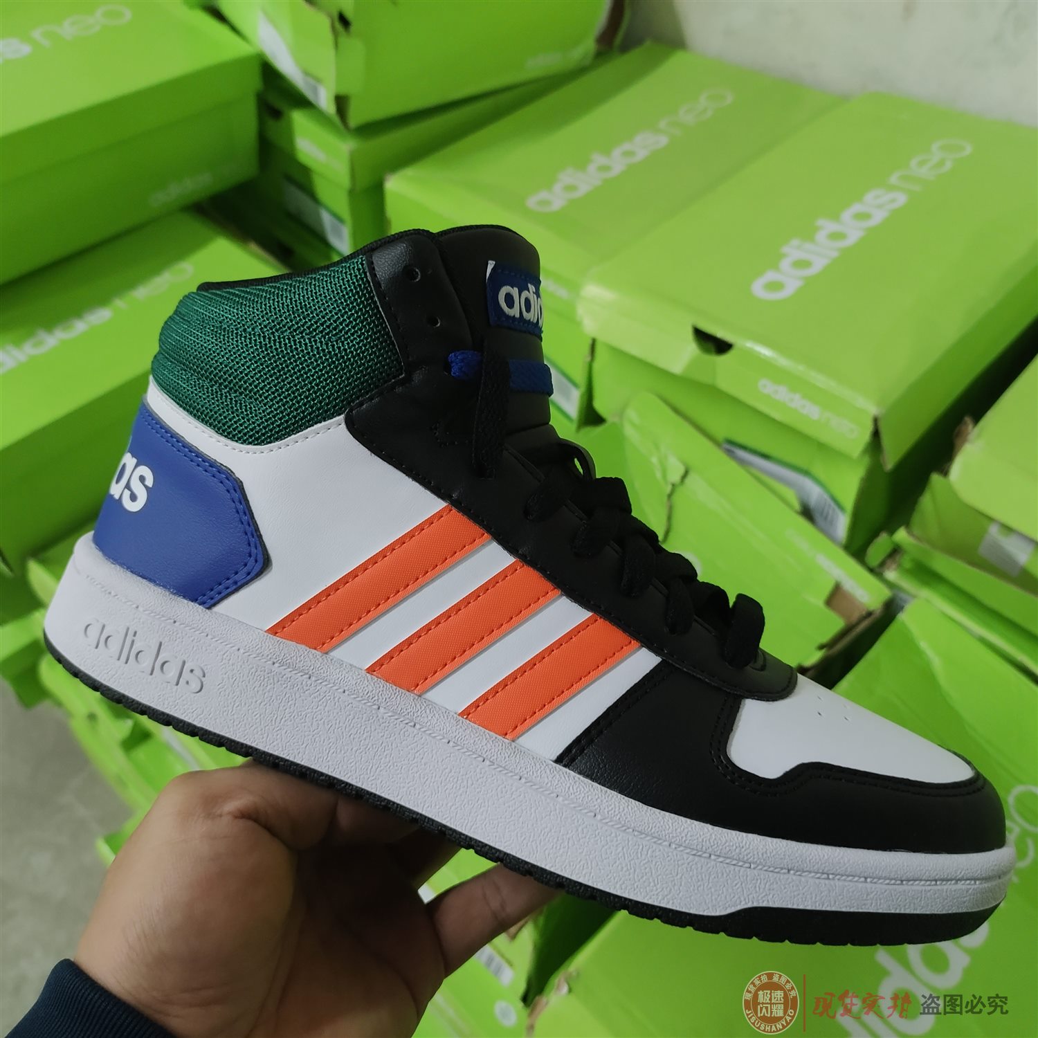 adidas阿迪达斯neo板鞋男鞋新款运动鞋高帮耐磨休闲鞋gy5891