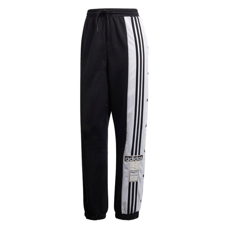 adidas/阿迪达斯正品三叶草侧排扣女子运动收脚长裤gj6580