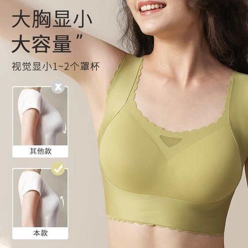 跨境大码内衣聚拢收副乳胖mm女全罩杯薄款孕妇大胸显小文胸