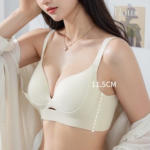 调整型内衣女薄款 胖mm防下垂外扩大胸显小无痕聚拢收副乳 大码