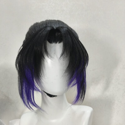 鬼灭之刃 蝴蝶忍蝴蝶刃 虫柱 cos假毛精修成品来图定做