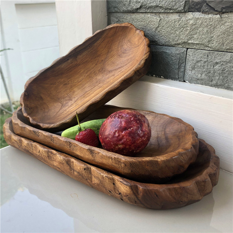 实木零食盘客厅茶几果盘泰国干果