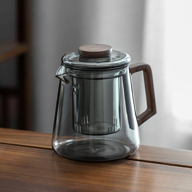 带过滤泡茶壶高蹦硅玻璃办公室礼