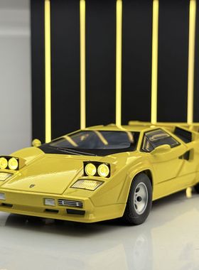 新豪迪合金车模1:24兰博康嗒什lp500s跑车声光玩具车模型摆件收藏