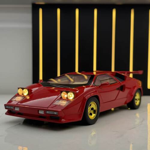 新豪迪合金车模1:24康塔什lp500s喷雾跑车儿童玩具车模型摆件收藏