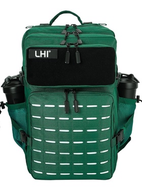 45L战术背包户外运动登山骑行大容量双肩包旅行电脑包 激光MOLLE