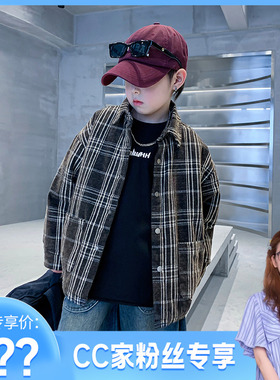 【CC家居控】男童夹棉加厚棉服衬衫外套K234MF3728