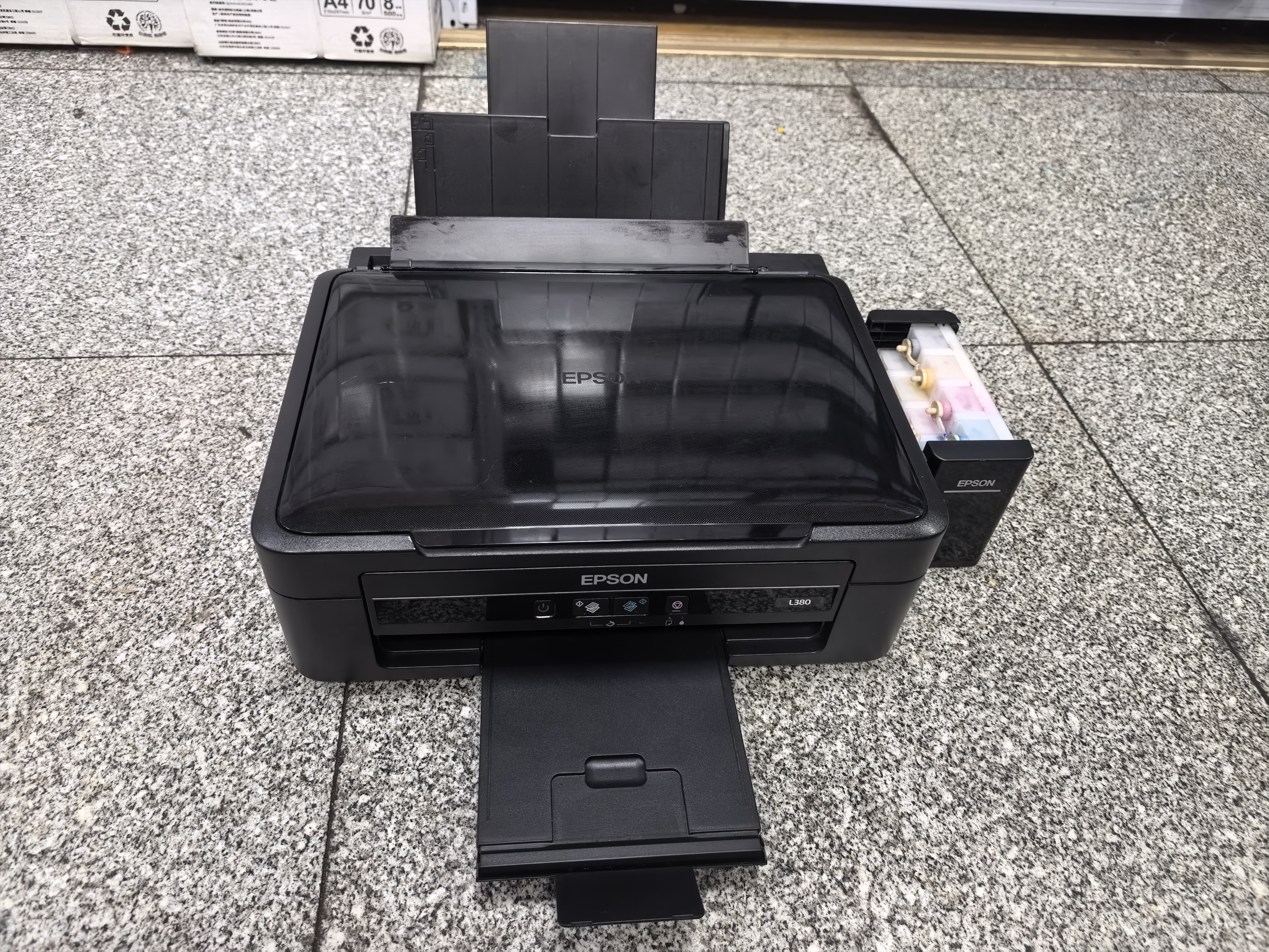 原装二手爱普生L380墨仓式打印机彩色黑白都能打复印扫描一体机