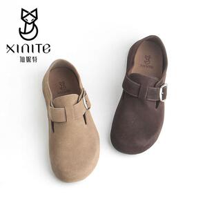 女单鞋 休闲平底百搭秋季 X672804 复古勃肯鞋 仙妮特商场同款