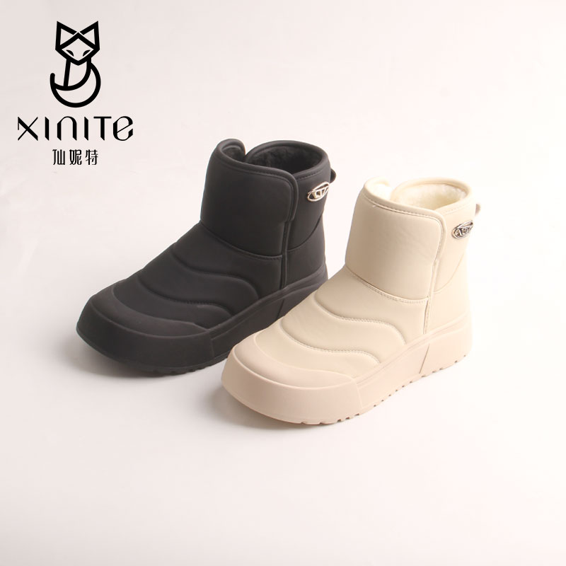 仙妮特专柜正品女短靴冬靴