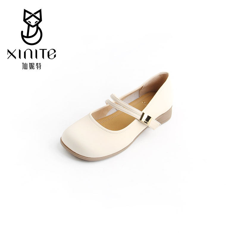 仙妮特女鞋官方旗舰店低跟玛丽珍一字带奶奶鞋羊皮单鞋 X691067,女鞋,浅口单鞋,淘宝优惠券,粉丝福利购,淘宝优惠卷