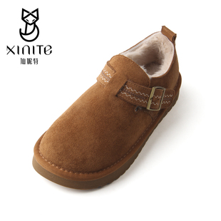 一脚蹬雪地靴防滑棉鞋 加绒保暖勃肯鞋 X564723F 2025新款 仙妮特女鞋