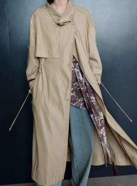 顺丰包邮 UNCODED｜2026春夏新款卡其色时尚休闲显瘦百搭长款风衣
