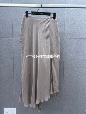 顺丰包邮 UNCODED/2026夏季新款灰咖色半身裙女宽松不规则设计