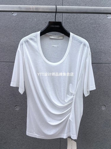 顺丰包邮 UNCODED/2026夏季新款白色短袖T恤女宽松休闲百搭上衣