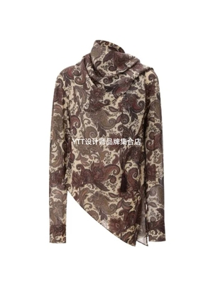 顺丰包邮 UNCODED｜2026春夏新款时尚休闲显瘦百搭印花长袖上衣