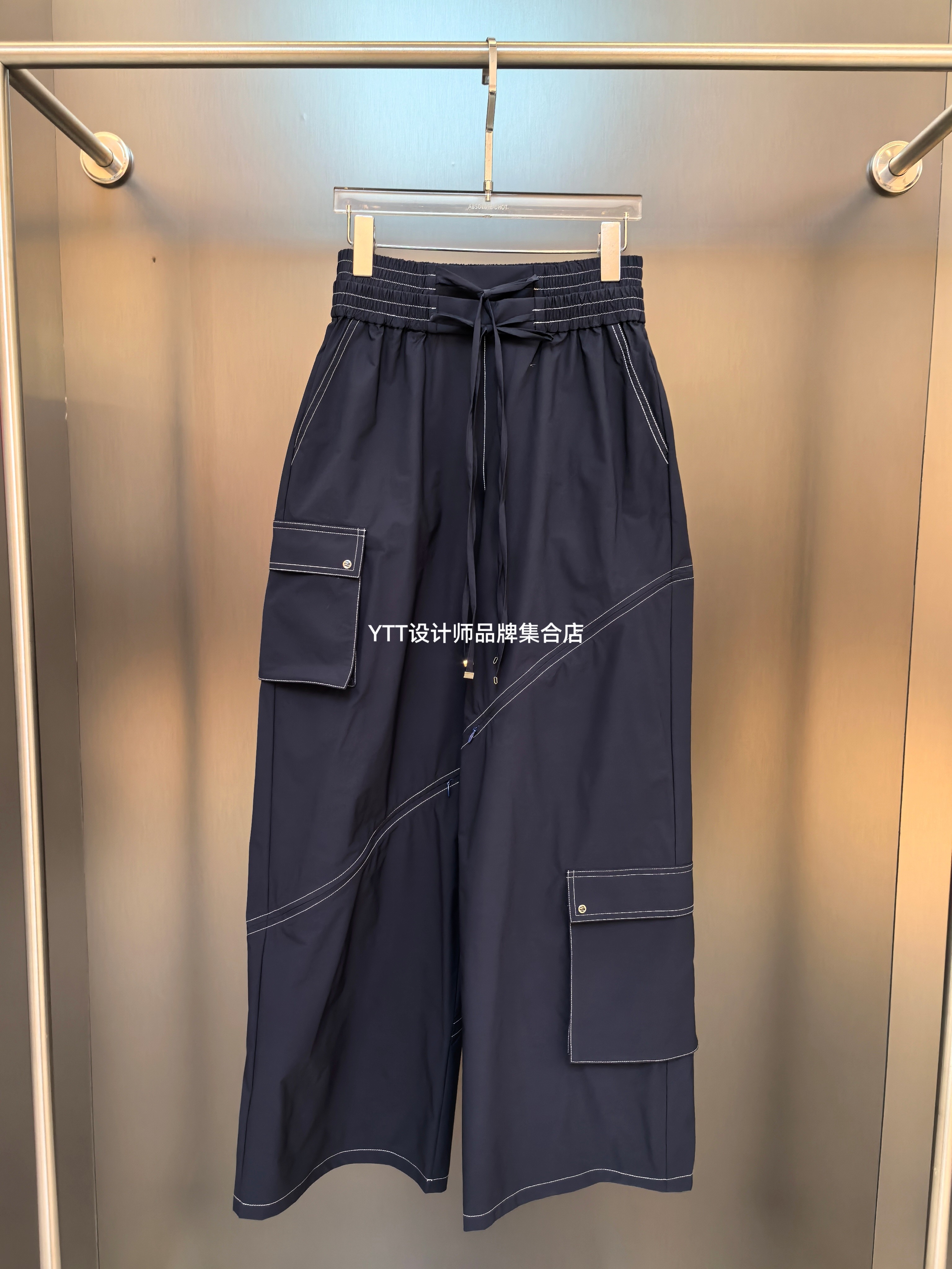 顺丰包邮 UHOT/uhot诱货2026夏季新款口袋工装裤宽松休闲长裤