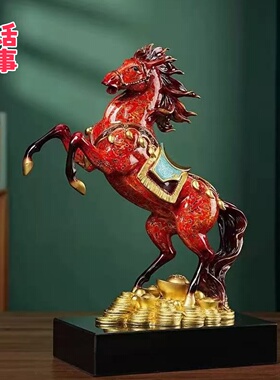 全铜马摆件大漆工艺开业礼品