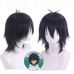 刺客伍六七Cosplay假发 假毛 加长狼尾 玫瑰内网 打毛头顶易造型