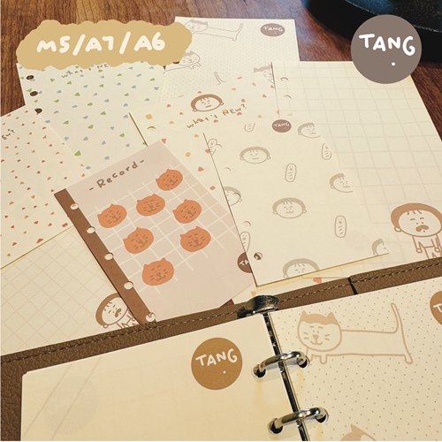 【第二弹Vol.2】唐小糖M5/A7/A6活页内页纸 手帐本内芯 活页替芯