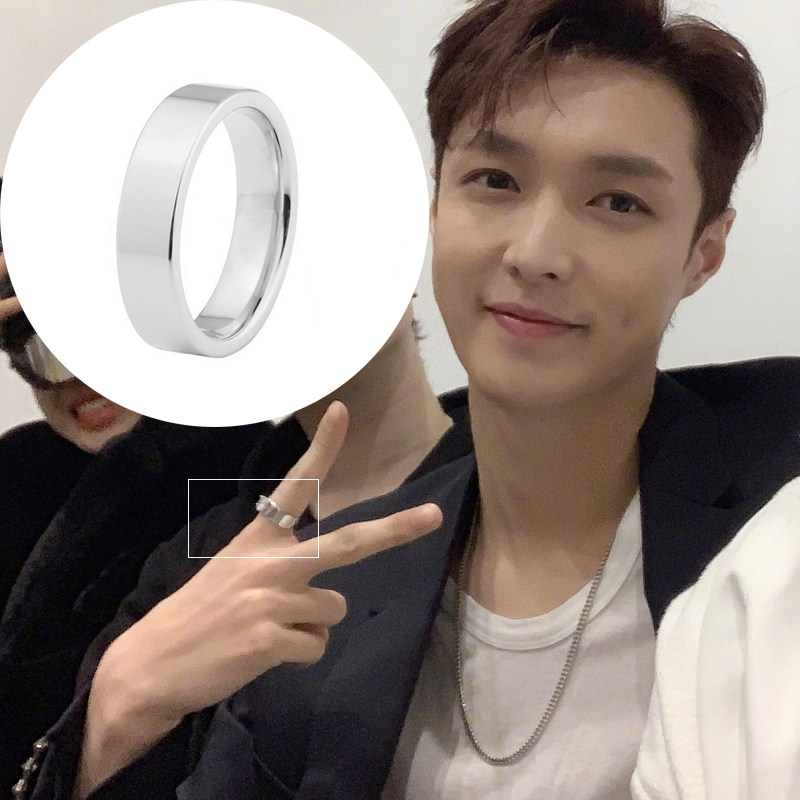 这就是张艺兴同款戒指欧美简约ins时尚个性6mm宽戒子复古气质街舞