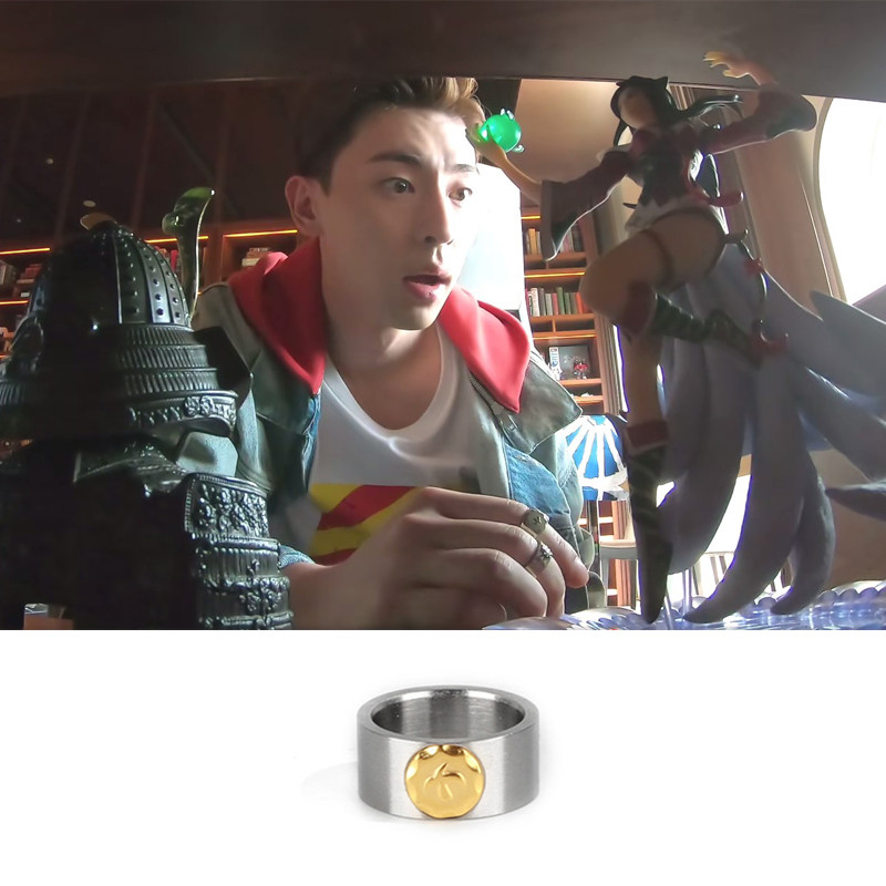 轻奢钛钢百搭ins戒指邓伦同款