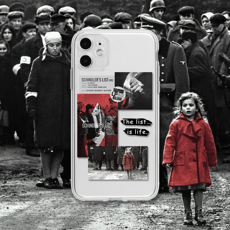 辛德勒名单经典电影原创个性vivo华为oppo小米透明创意软壳全包手机壳适用17苹果12promaxr14iphone16xs78p15