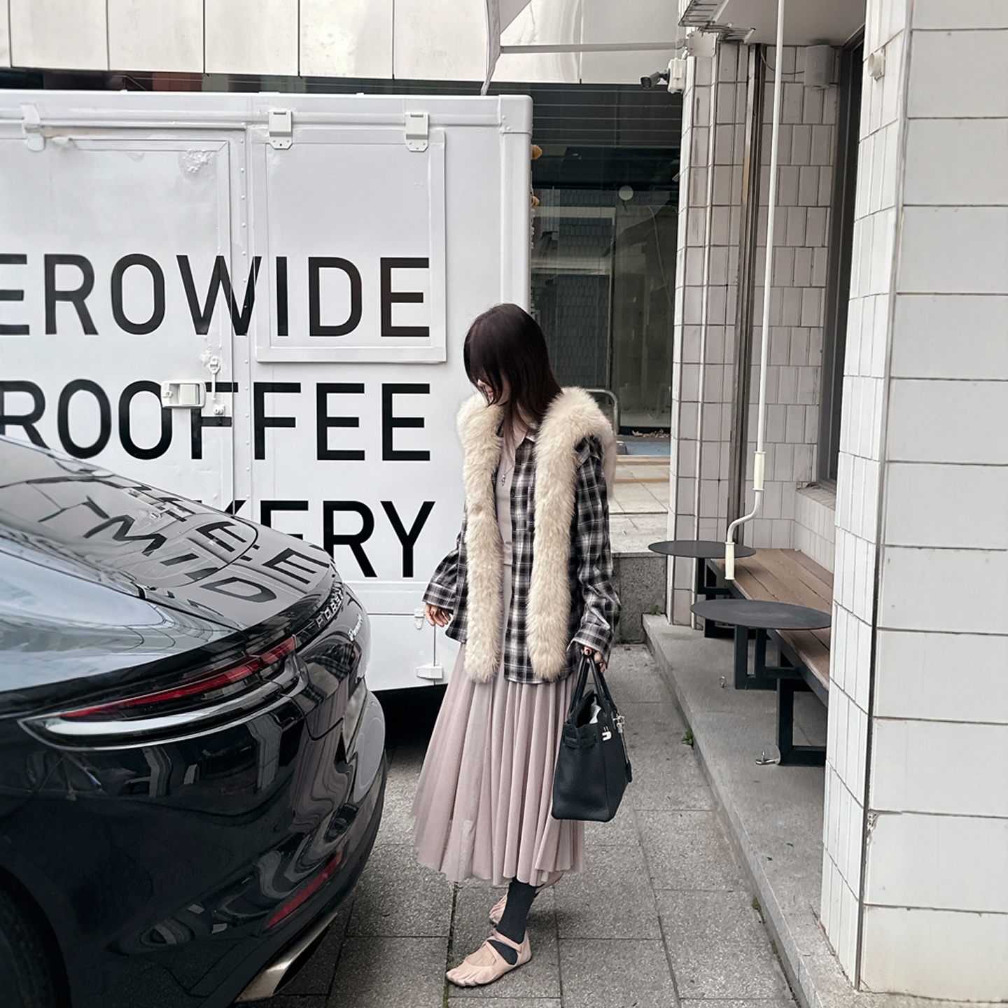 【韩国官网直邮】Partysu韩国代购正品女2025冬季气质透明连衣裙