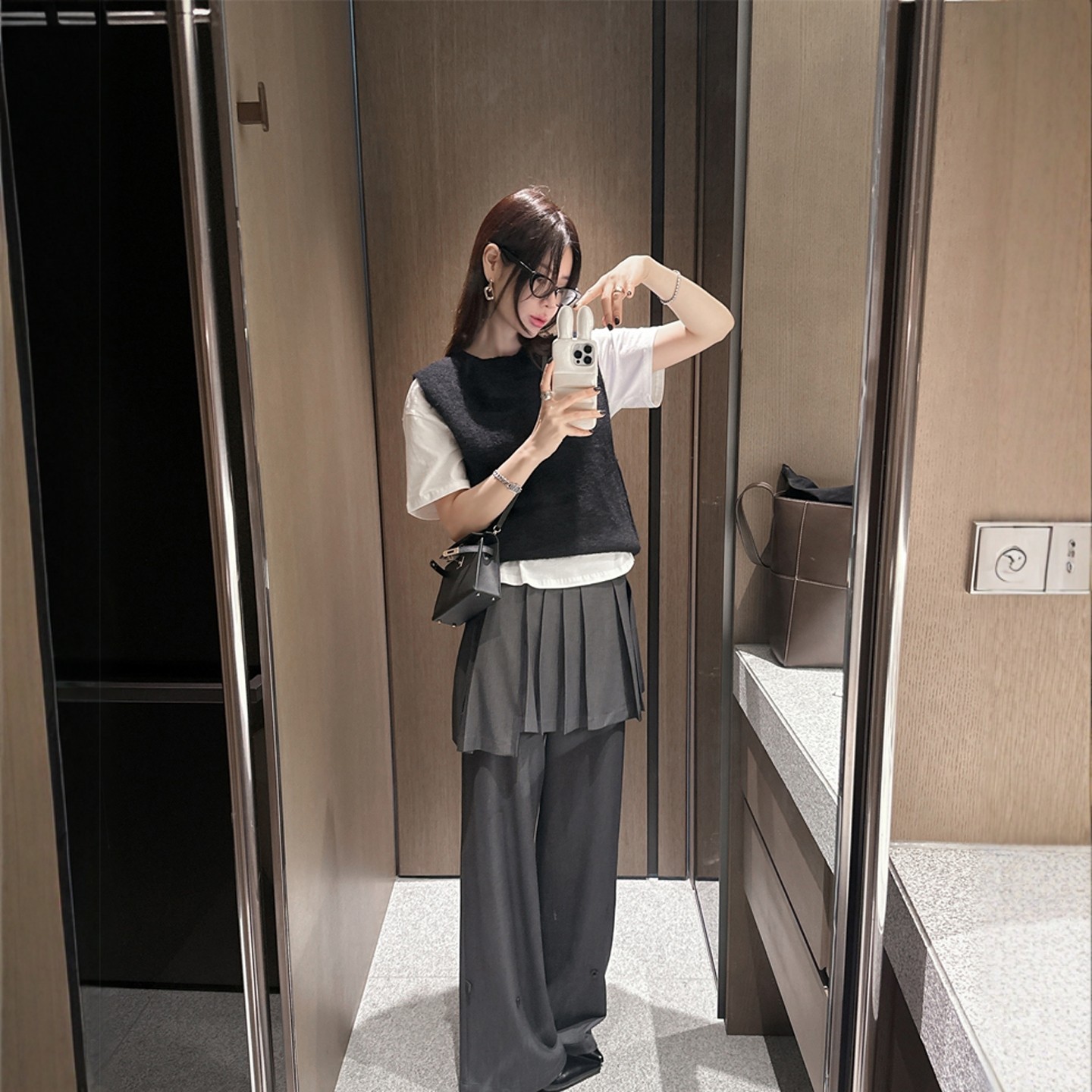 【韩国官网直邮】Partysu韩国代购正品女2025冬季针织背心&休闲裤