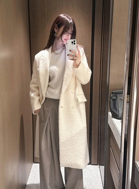 【韩国官网直邮】Partysu韩国代购正品女2025冬阔腿褶皱休闲西裤