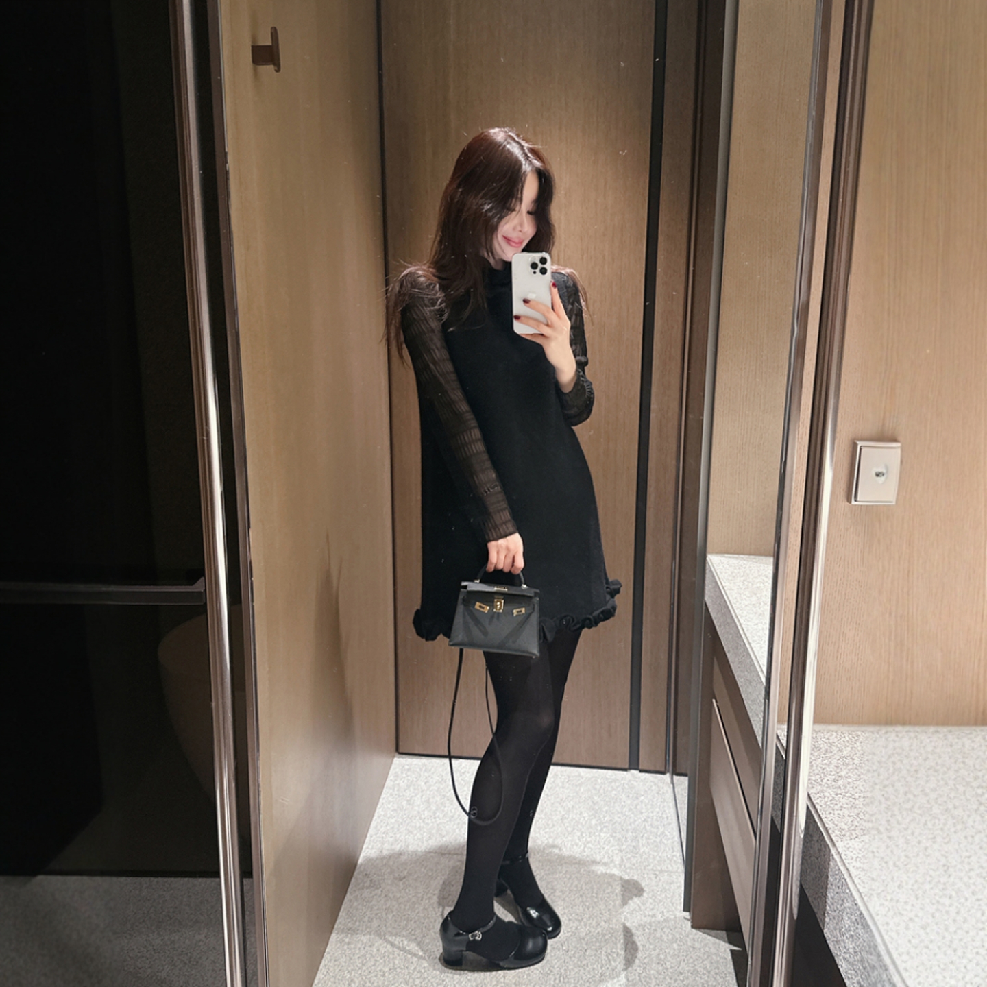 【官网自制 设计师款】Partysu韩国代购正品女2025冬季背心连衣裙