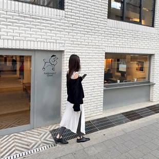 长宽连衣裙 2026年夏轻薄无袖 Haners家韩国代购 女极简时尚