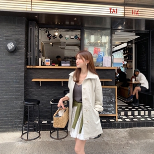 款 2026年夏经典 半长风衣 女极简时尚 Haners家韩国代购