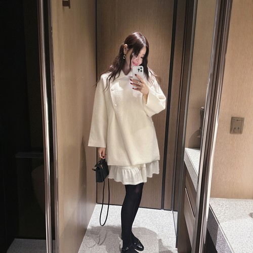 【官网自制 设计师款】Partysu韩国代购正品女2025冬大衣&连衣裙