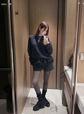 【韩国官网直邮】Partysu韩国代购正品女2025冬季圆领针织上衣