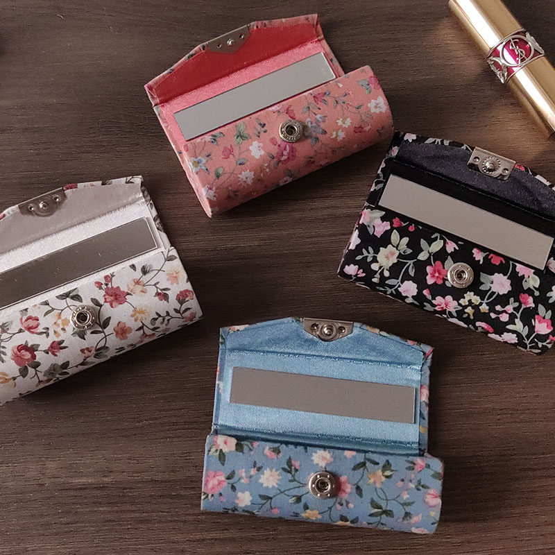 口红盒子单只便携复古和风随身小号收纳盒保护套唇膏盒带化妆镜子,居家布艺,收纳盒,淘宝优惠券,粉丝福利购,淘宝优惠卷