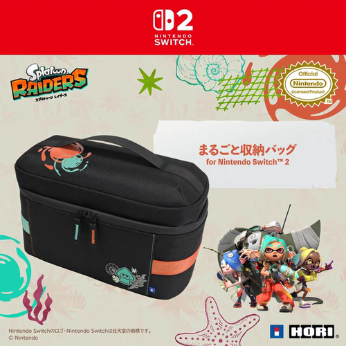 现货HORI任天堂Switch2 NS2整机收纳包 斯普拉遁͏涂击队Splatoon