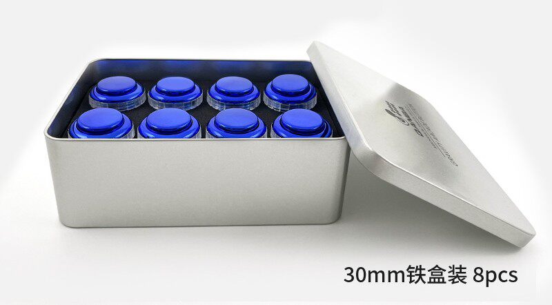 QANBA GRAVITY BOXER GRAVITY SPIRAL METAL SILENT MECHANICAL SWITCH ARCADE KEYS 30MM BUTTON ACCESSORIES