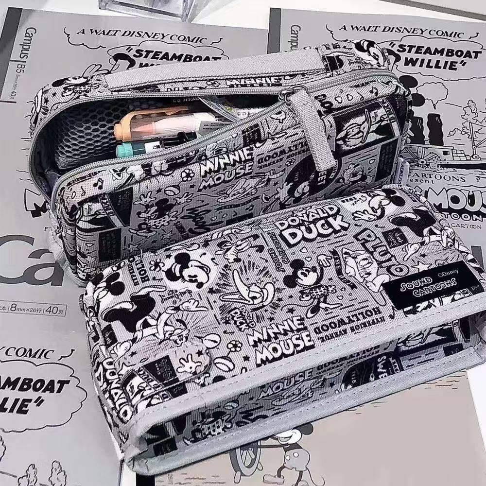 Kokuyo国誉收纳包联名米奇家族小鹿斑比松松家族大容量hacohaco