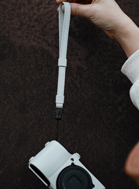 cam-in 相机腕带真皮复古文艺理光GR手带SWIFT牛皮黑卡RX00手绳