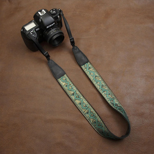文艺微单肩带 相机背带复古单反可调挂绳斜挎绣花挂脖数码 cam